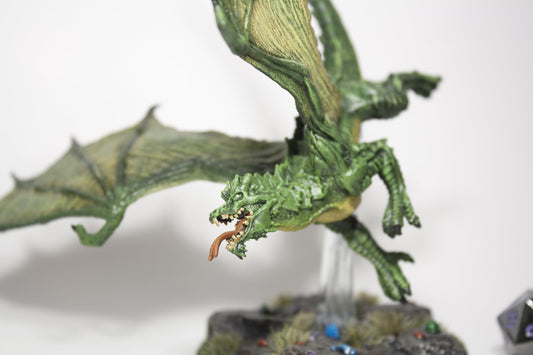 Young Green Dragon - Paint on Demand - Custom Painted D&D Mini