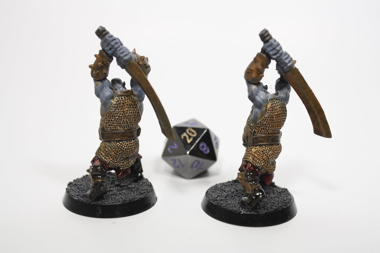 Orc Barbarians / Fighters / Berserkers Hand Painted D&D Mini