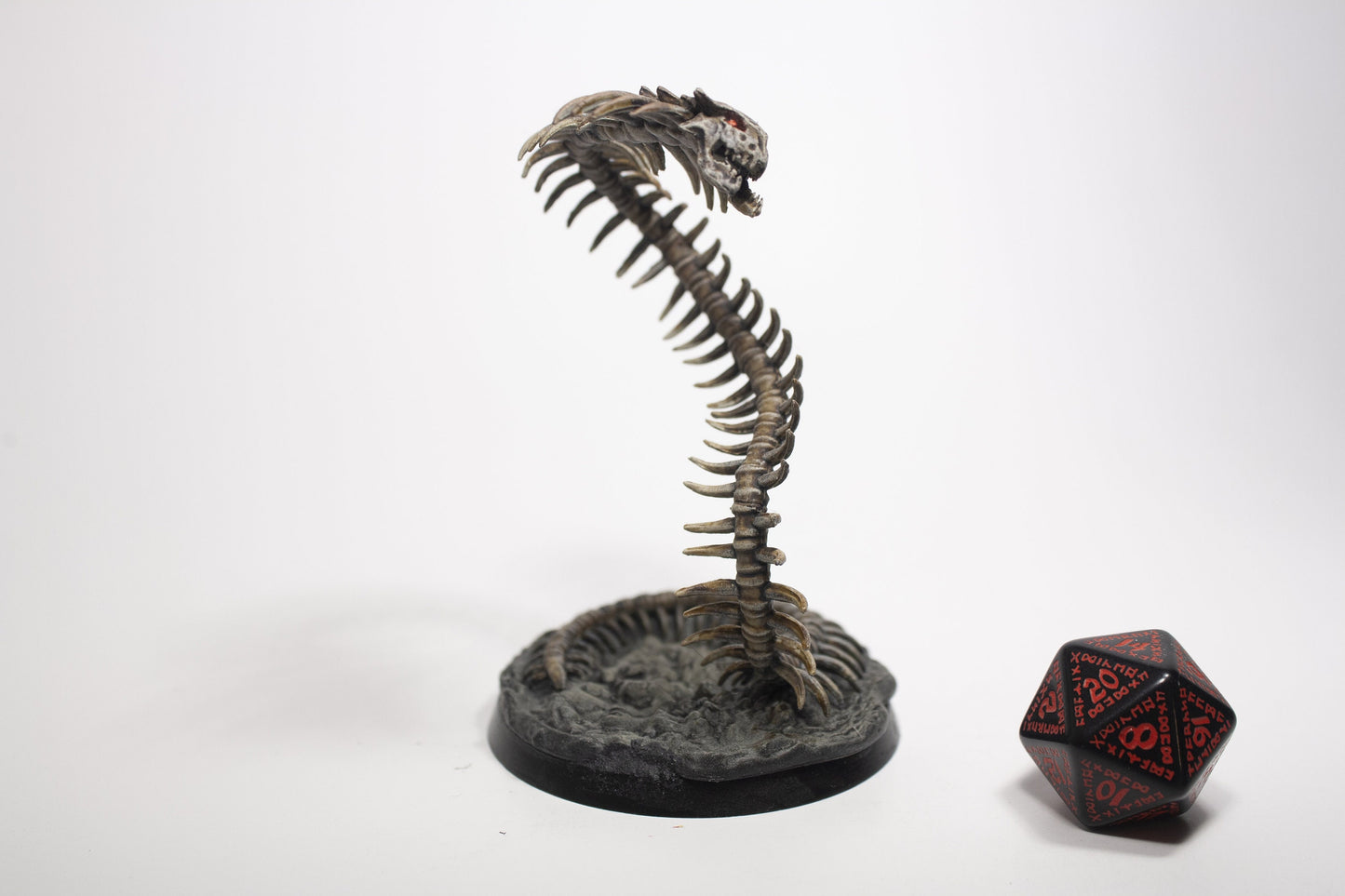 Bone Naga - D&D Monster Mini - Paint on Demand - Custom Hand Painted / Bone Demon / Skeleton