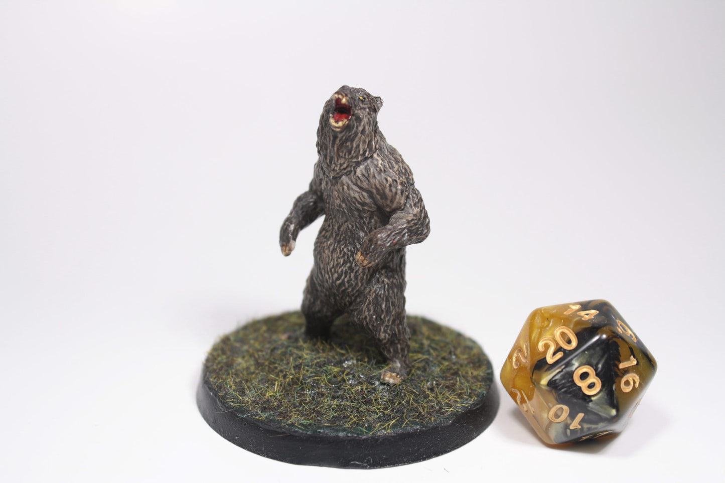 Grizzly Bear - Hand Painted D&D Monster / Companion Mini