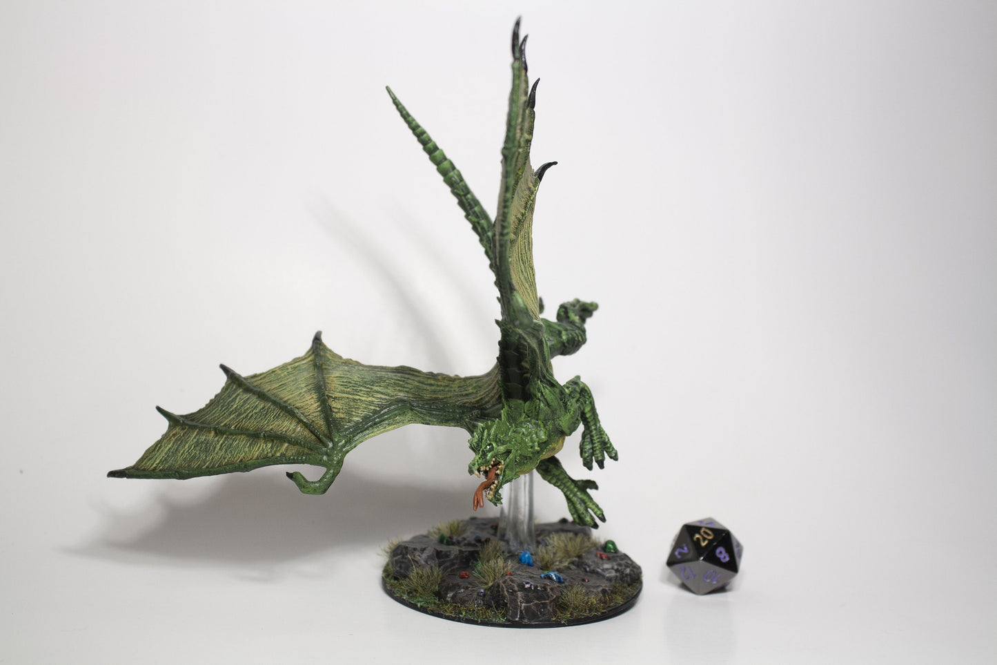 Young Green Dragon - Paint on Demand - Custom Painted D&D Mini