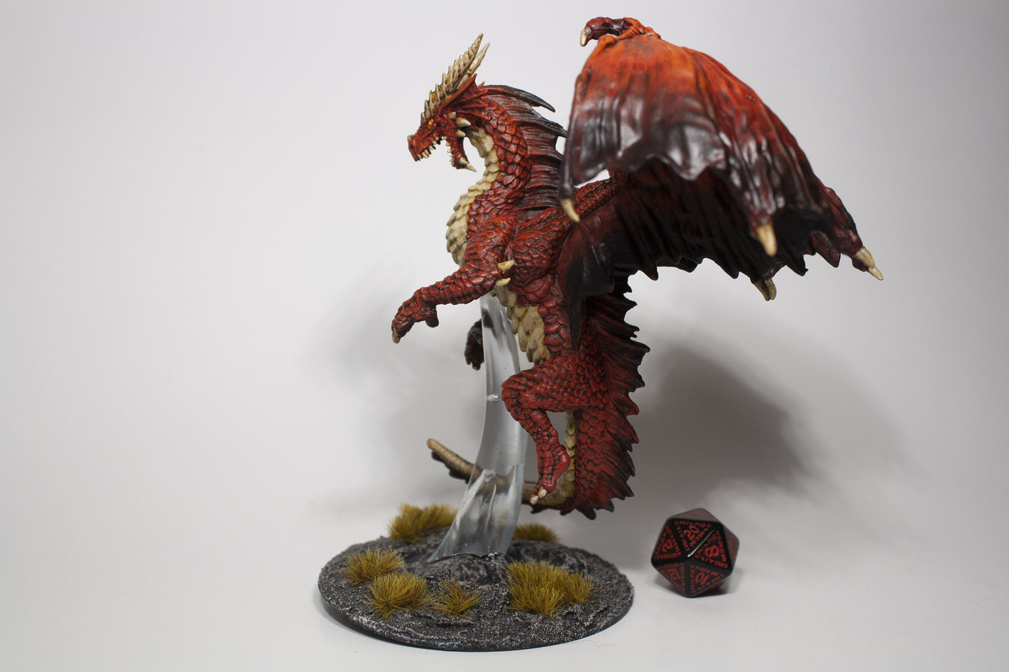 Young Red Dragon D&D Mini - Paint on Demand - Custom Painted DnD Mini