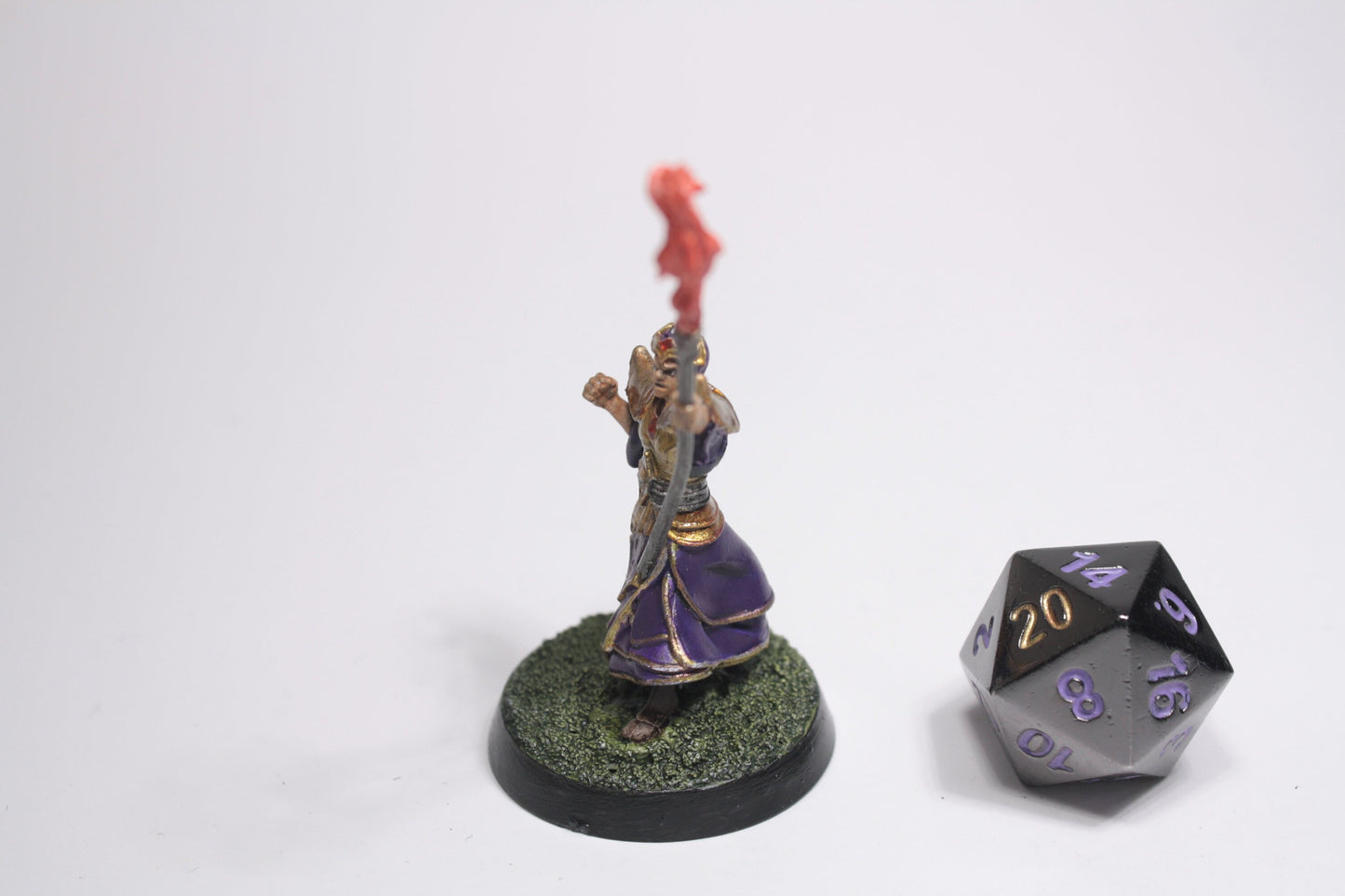 Human Warlock D&D Miniature / Wizard / Sorcerer / Druid - Custom Hand Painted DnD Mini