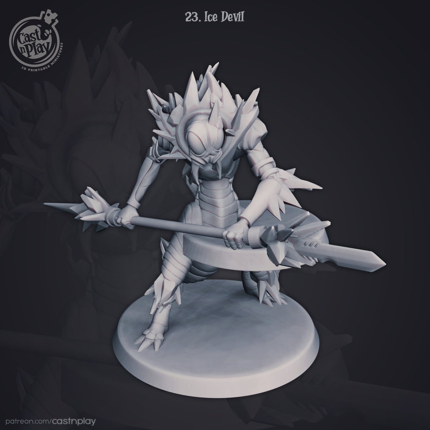 ICE DEVIL, by Cast n Play // 3D Print on Demand / D&D / Pathfinder / RPG