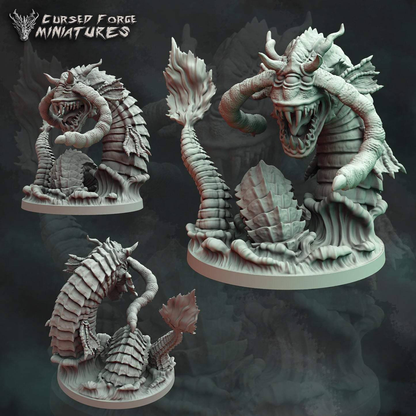 ABOLETH, by Cursed Forge Miniatures // 3D Print on Demand / D&D / Pathfinder / RPG