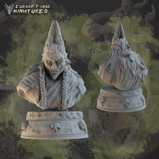 Baba Lysaga Bust, by Cursed Forge Miniatures // 3D Print on Demand / D&D / Pathfinder / RPG