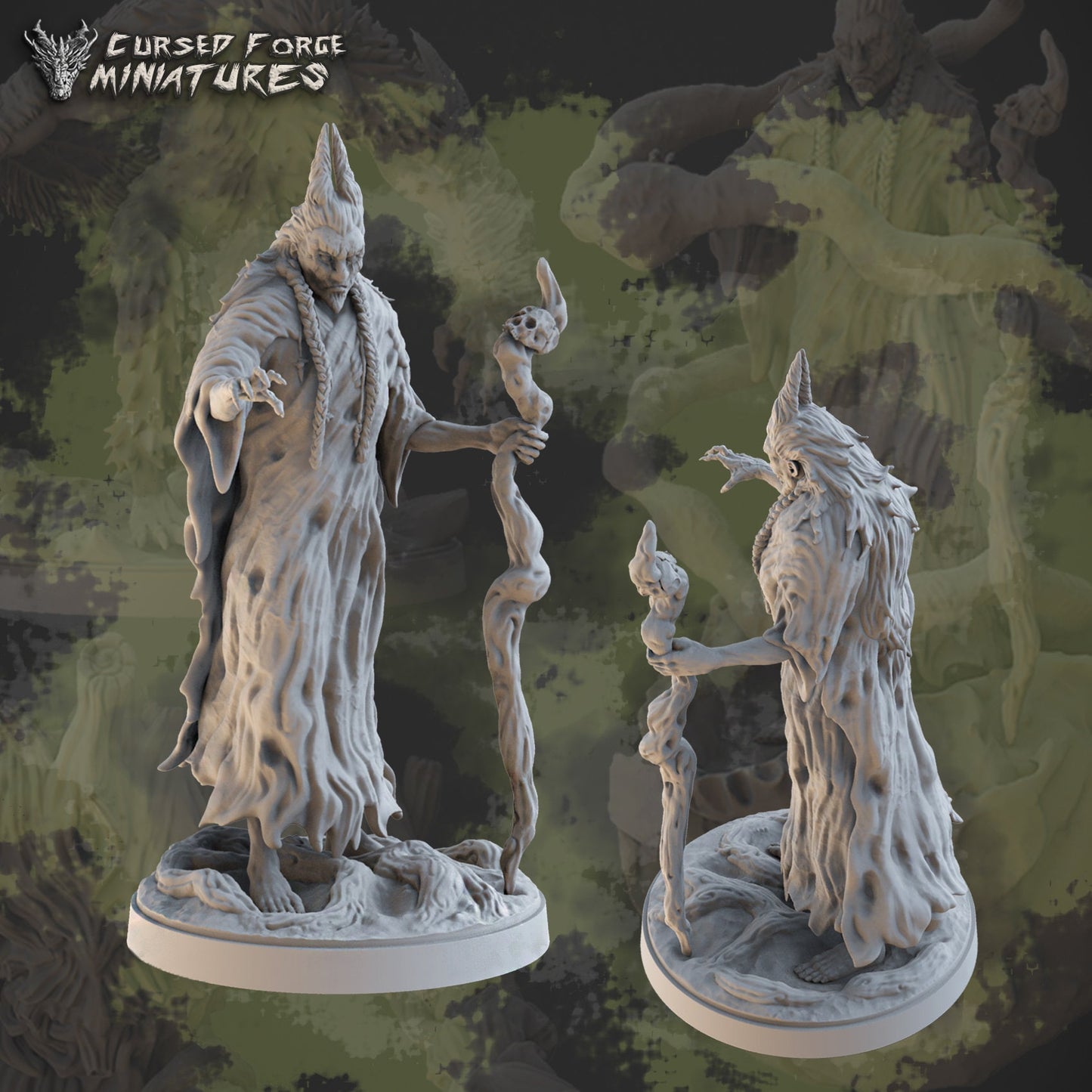 BABA LYSAGA - 2 variations, by Cursed Forge Miniatures // 3D Print on Demand / D&D / Pathfinder / RPG