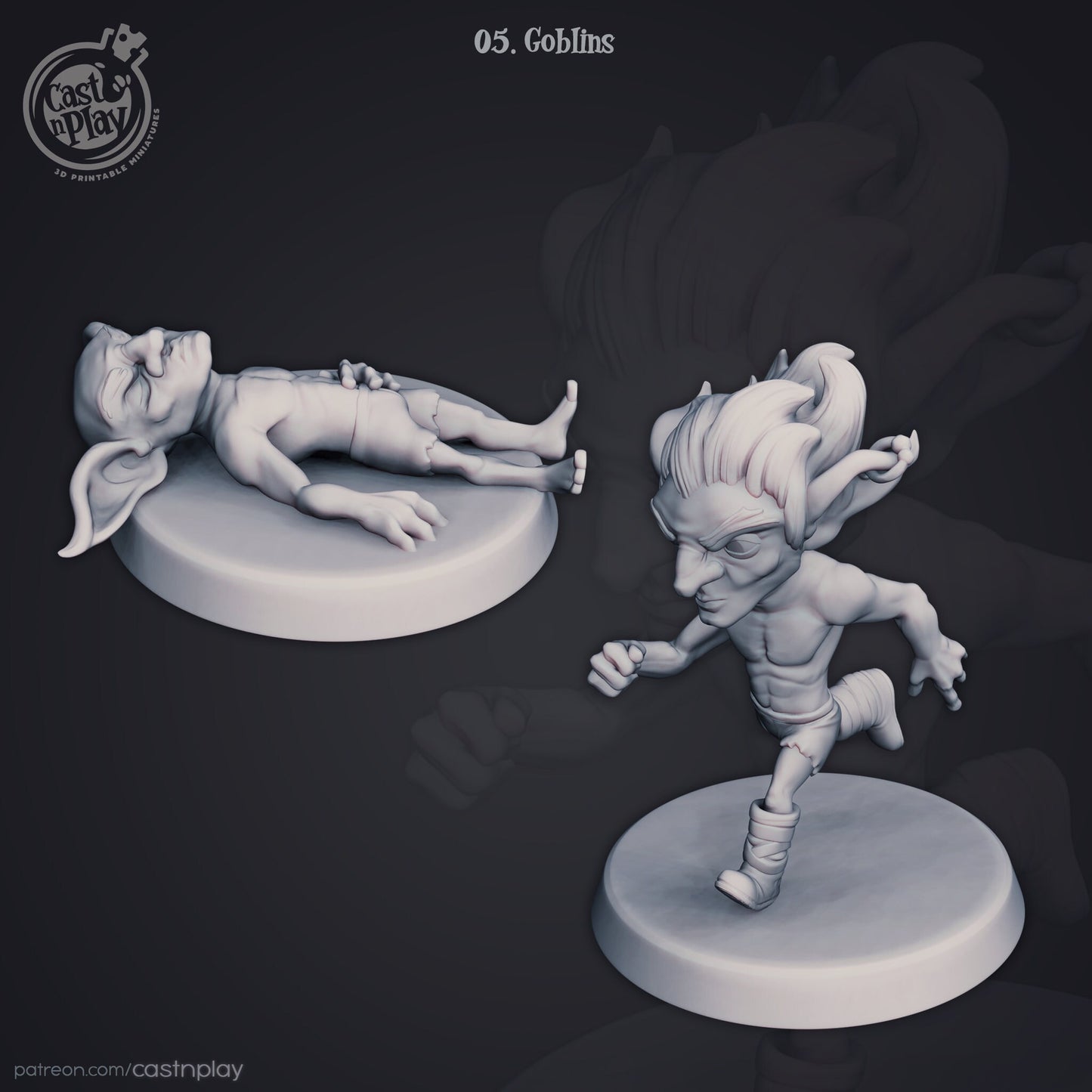 GOBLINS, by Cast n Play // 3D Print on Demand / D&D / Pathfinder / RPG