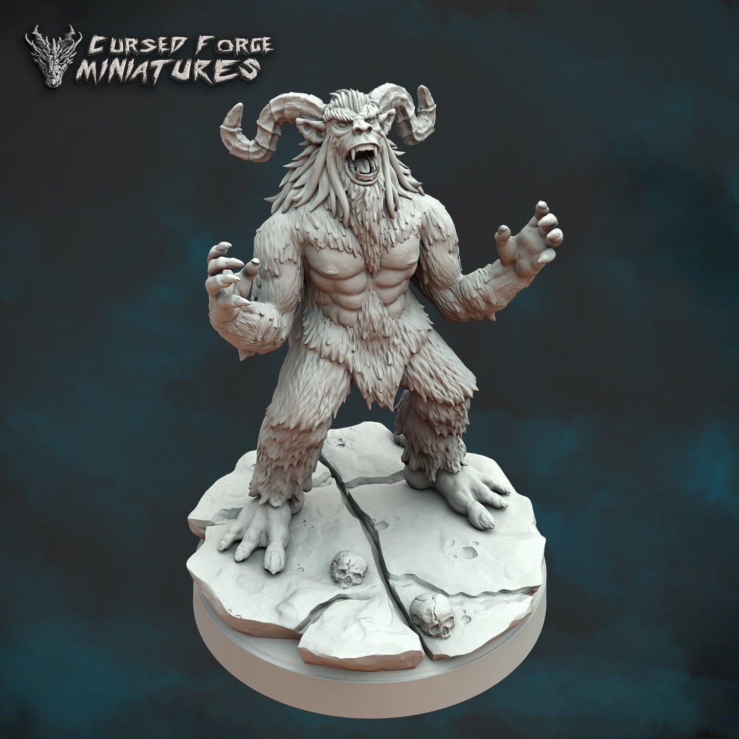 ABOMINABLE YETI, by Cursed Forge Miniatures // 3D Print on Demand / D&D / Pathfinder / RPG