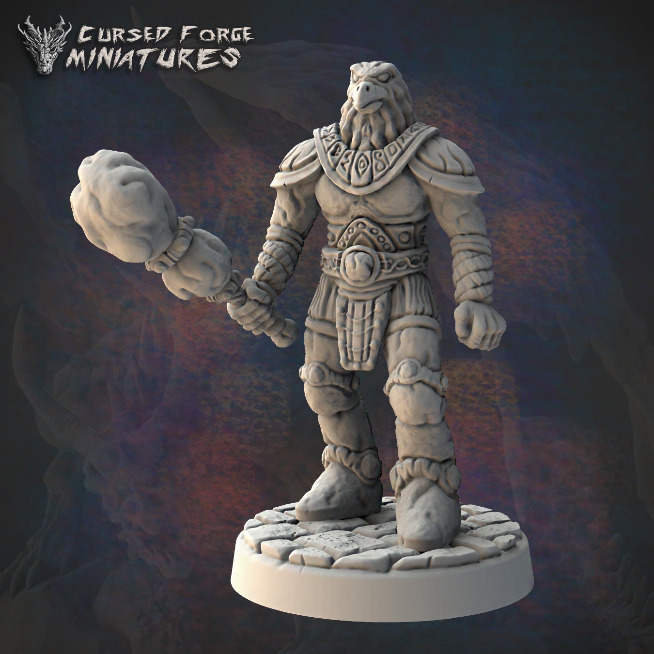 AMBER GOLEM, by Cursed Forge Miniatures // 3D Print on Demand / D&D / Pathfinder / RPG