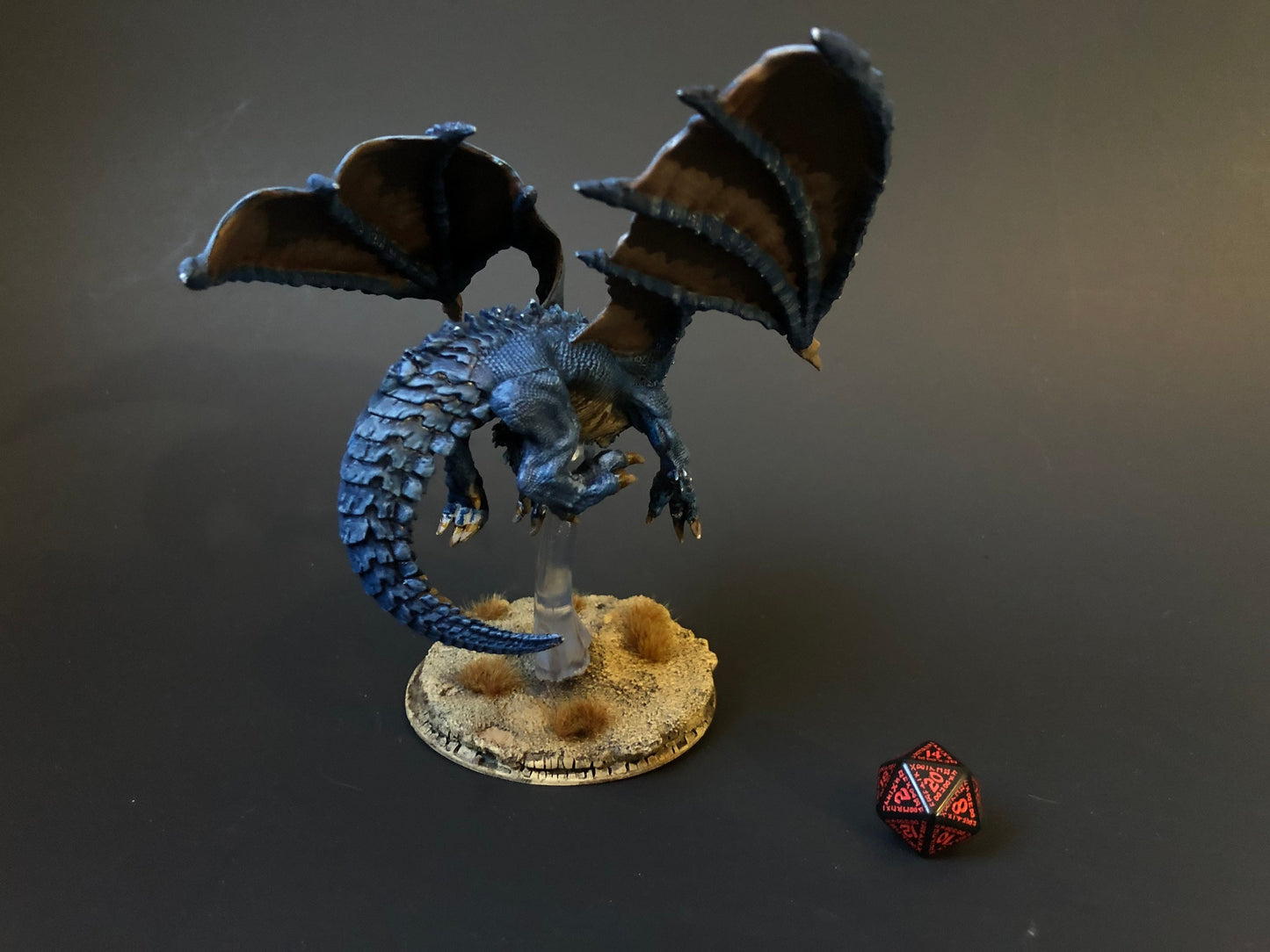 Young Blue Dragon High Quality Painted D&D Mini