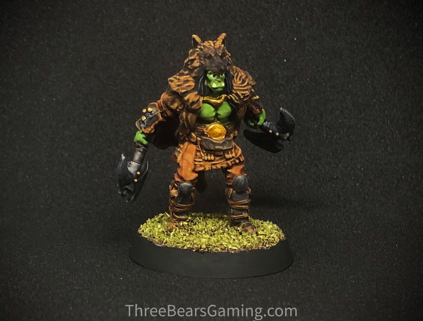 Half Orc Fighter / Barbarian / Warrior - Paint on Demand - Custom Hand Painted D&D Mini
