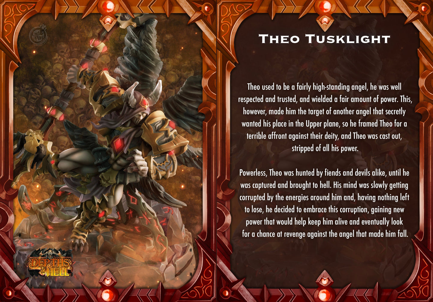 Theo Tusklight, by Cast n Play // 3D Print on Demand / DEMON / DEVIL / D&D / Pathfinder / RPG