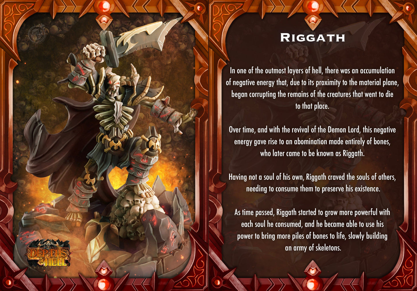 Riggath, by Cast n Play // 3D Print on Demand / DEMON / DEVIL / D&D / Pathfinder / RPG