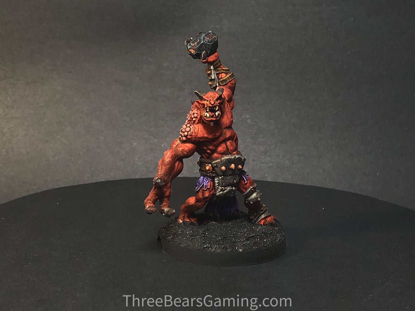 Red Demon Custom Painted D&D Mini