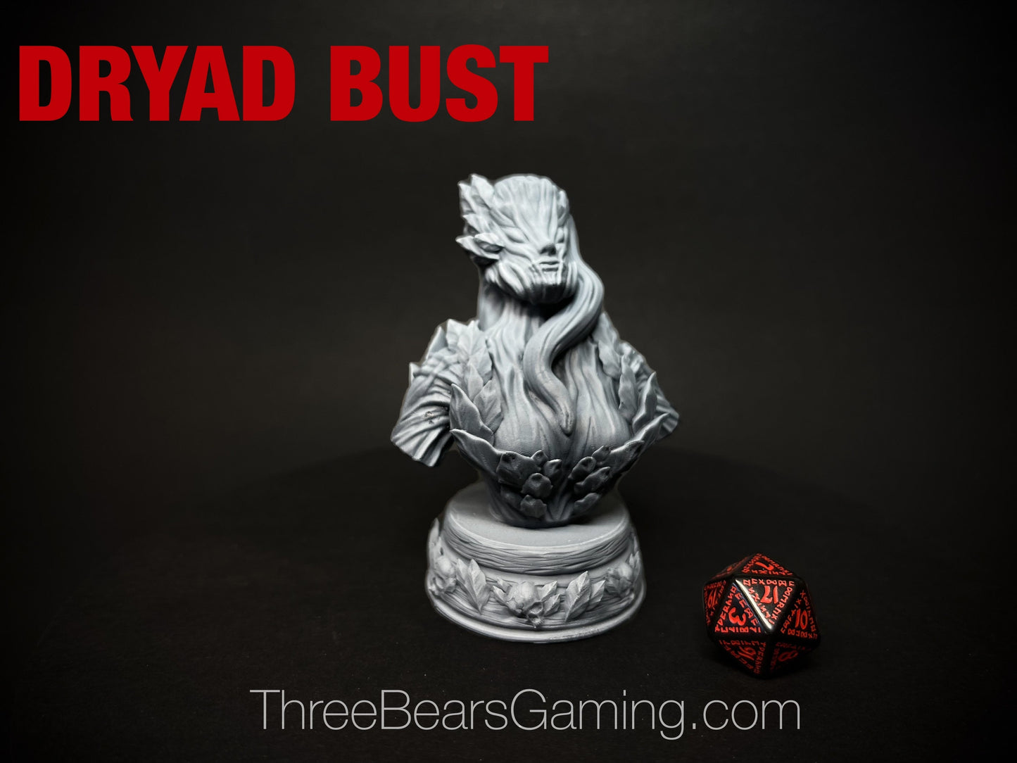 DRYAD BUST, by Cursed Forge Miniatures // 3D Print on Demand / D&D / Pathfinder / RPG