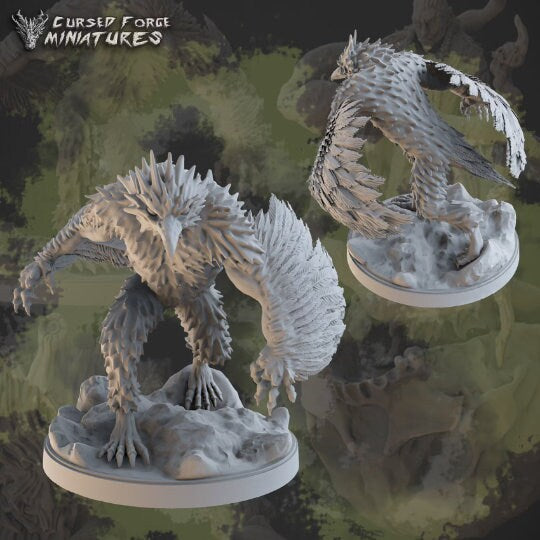 WERERAVEN, by Cursed Forge Miniatures // 3D Print on Demand / D&D / Pathfinder / RPG