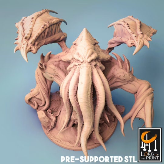 Cthulhu Miniature, by Lord of the Print // 3D Print on Demand / D&D / Pathfinder / RPG