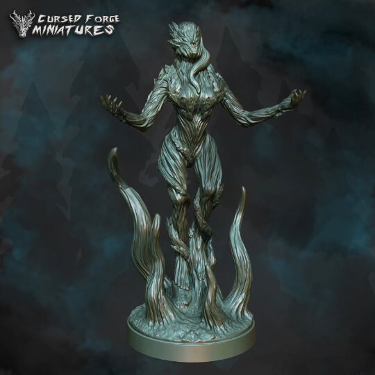 DRYAD D&D miniature, by Cursed Forge Miniatures // 3D Print on Demand / DnD / Pathfinder / RPG