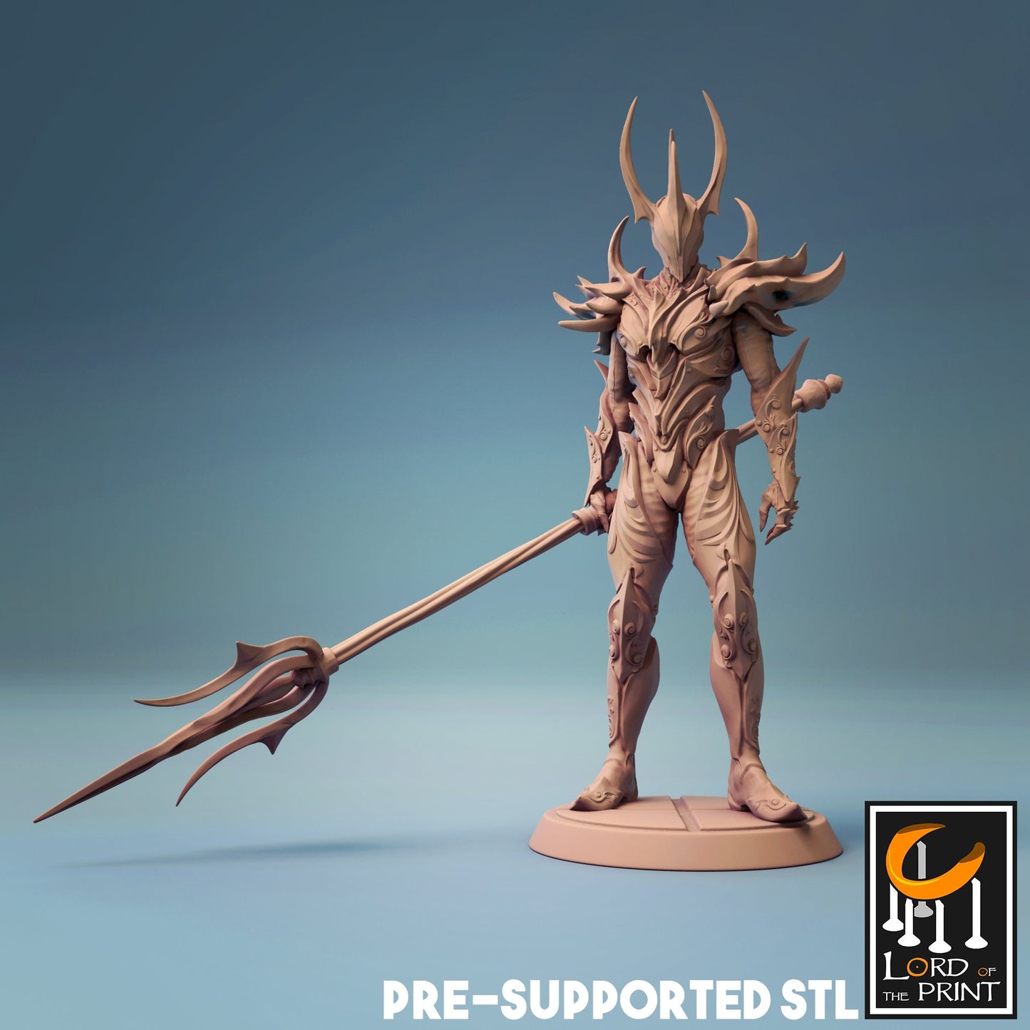 Male Human Fighter D&D miniature, by Lord of the Print // 3D Print on Demand / DnD / Pathfinder / RPG