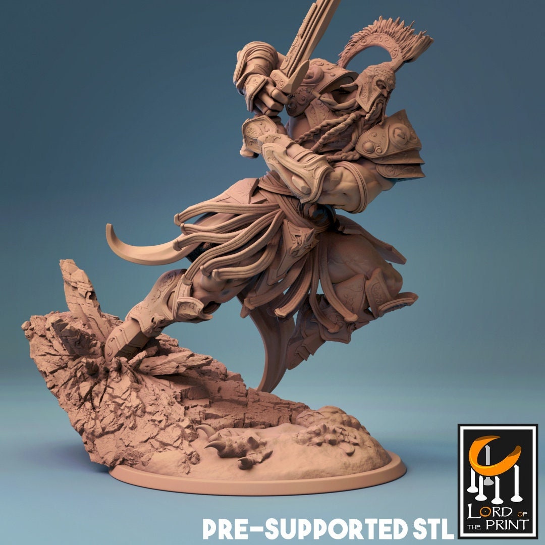 Stormfrost Giant D&D Miniature, by Lord of the Print // 3D Print on Demand / DnD / Pathfinder / RPG / Storm Giant / Frost Giant